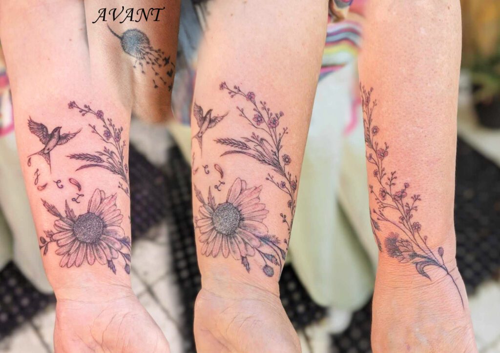 Fragments Delle Tatouage Traits Fins Bazas Realisations 5 2