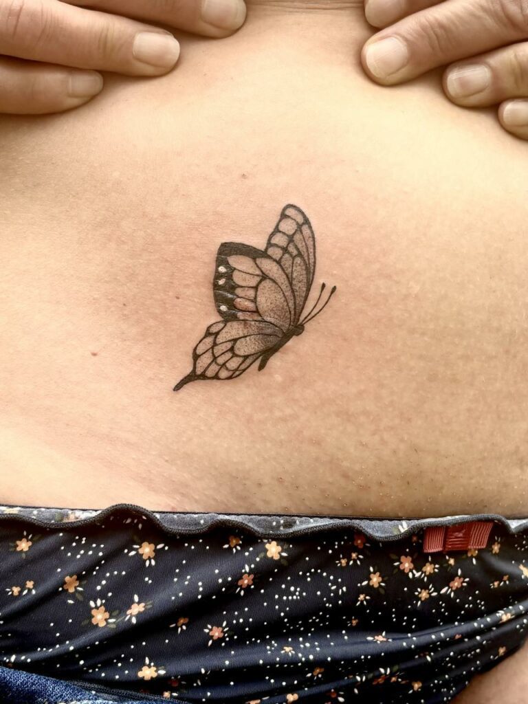 Fragments Delle Tatouage Traits Fins Bazas Tatouage Papillon Sur Cicatrice Association