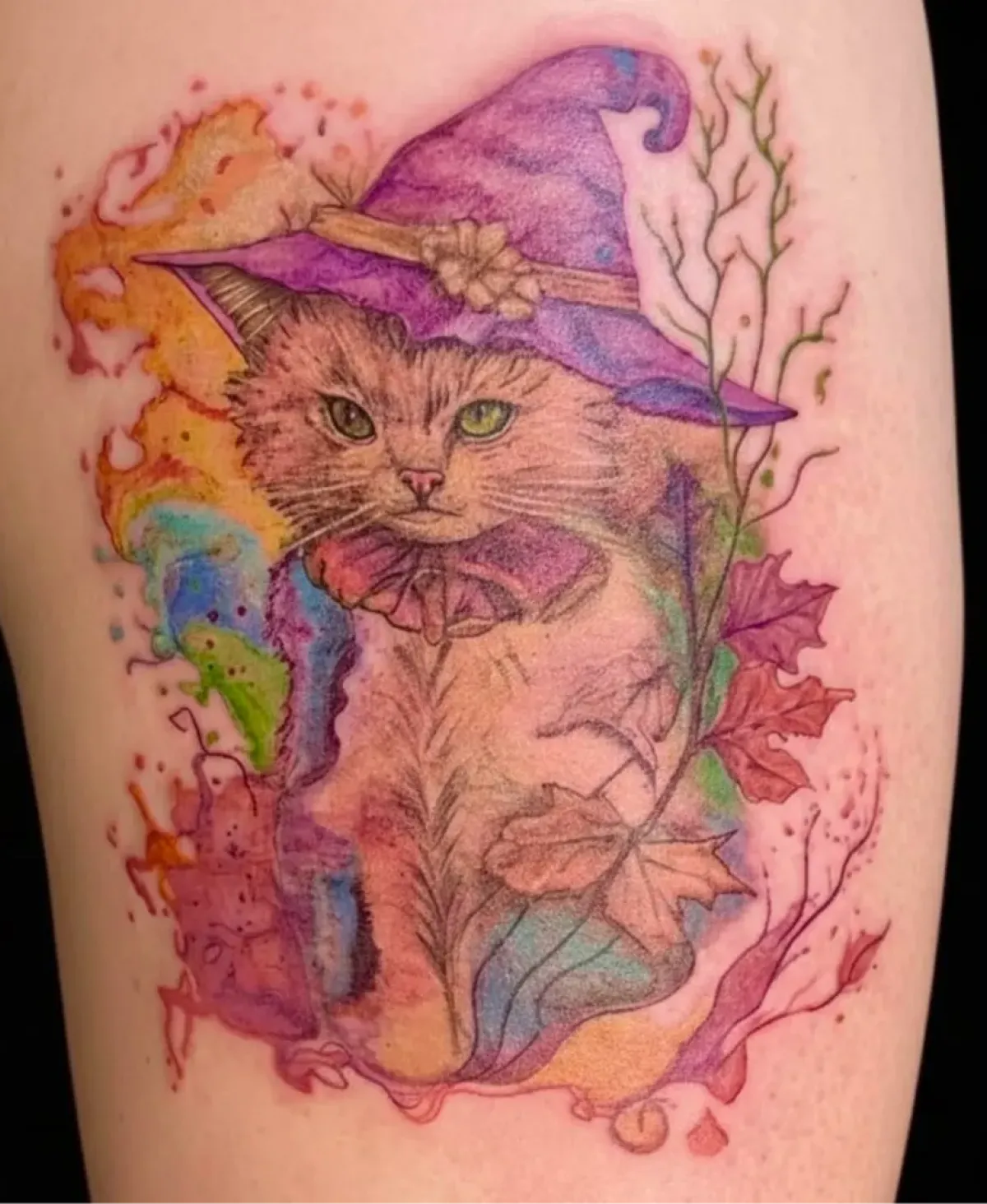 Fragments Delle Tatouage Traits Fins Bazas Tatouage Couleur